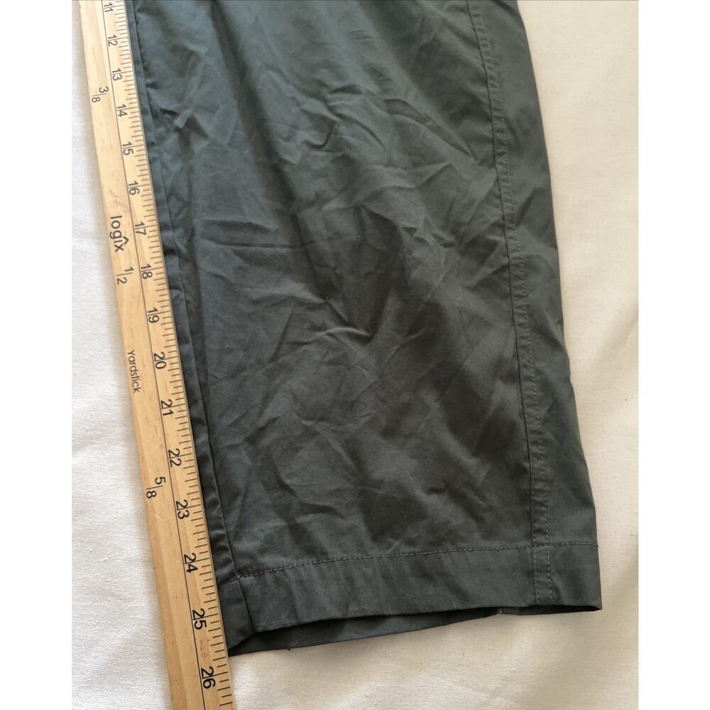 Foil Barrel Ankle Pants Viridian Olive Green Technical Cotton NWT US 10 AU NZ - Picture 7 of 16